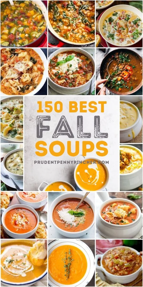 Bowl of delicious fall soup with pumpkin and spices
