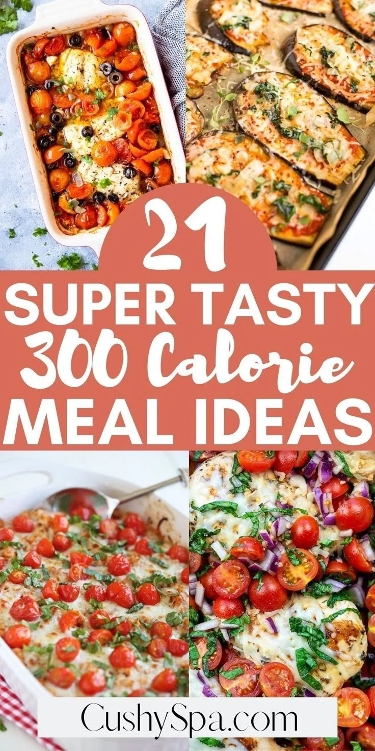 Healthy 300 calorie meals prepared with fresh ingredients