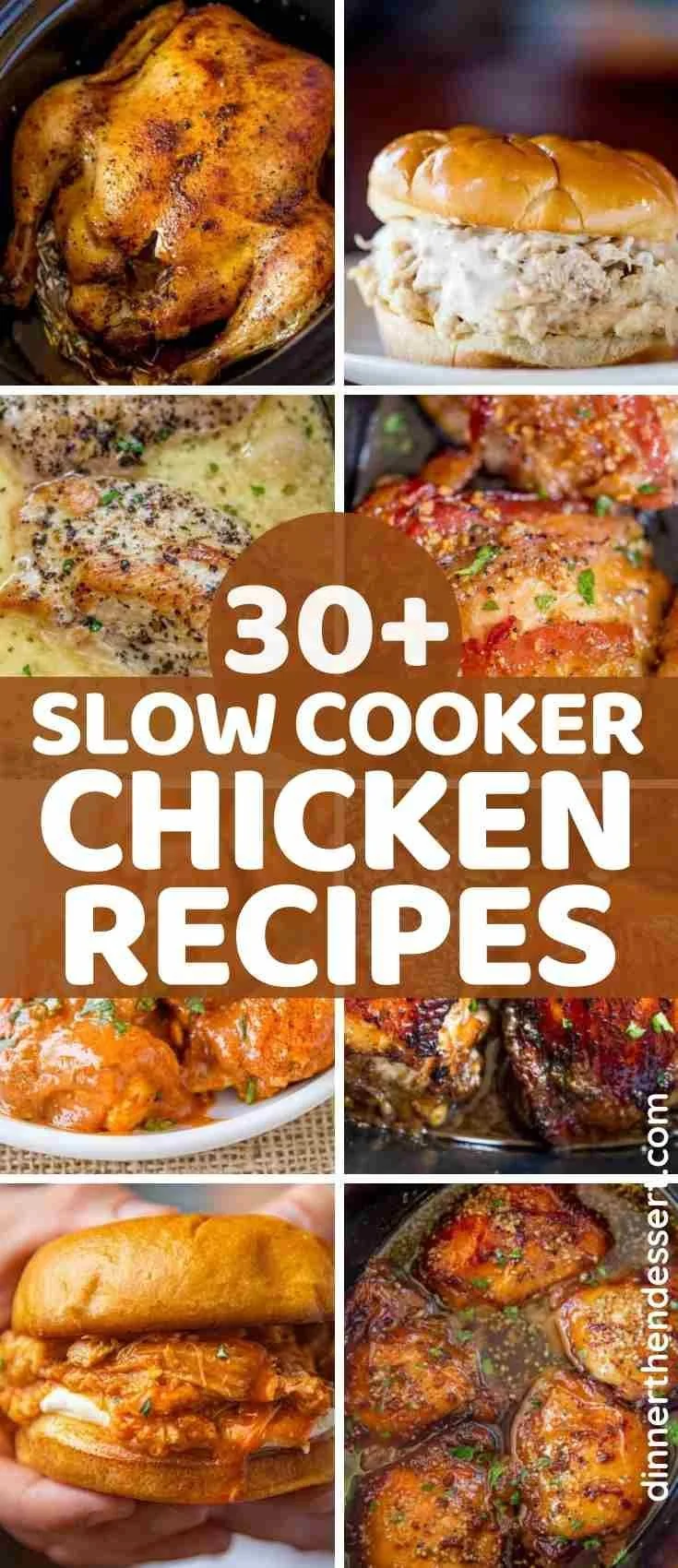 Healthy slow cooker chicken recipes for quick and easy meal preparation.