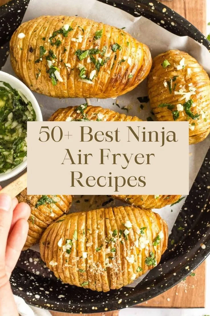 A variety of mouthwatering dishes made with Ninja Air Fryer recipes.
