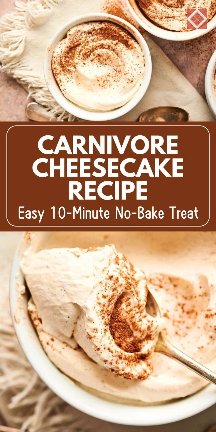 Delicious Carnivore Cheesecake ready to be served as a no-bake dessert.