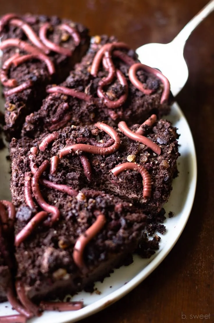 Dark Chocolate Pecan dessert with rich chocolate and crunchy pecans