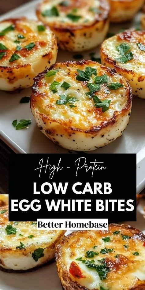 High protein egg white bites served on a plate, healthy meal option.