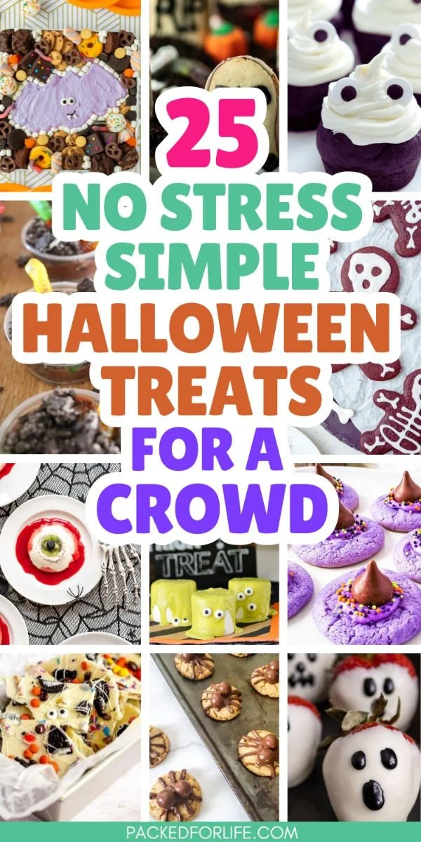 Colorful DIY Halloween treats on a festive table
