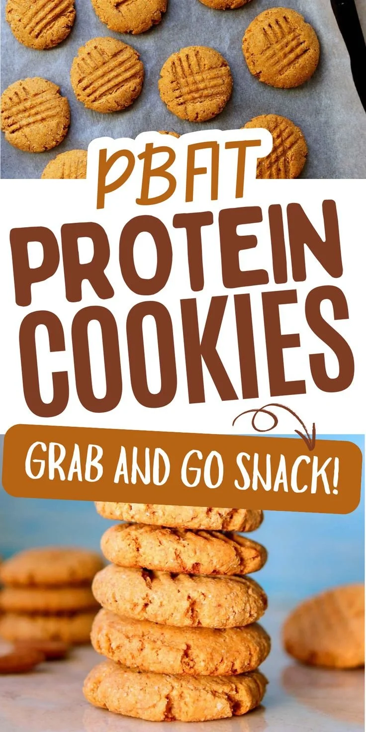 Gluten free and dairy free soft and chewy peanut butter cookies high in protein