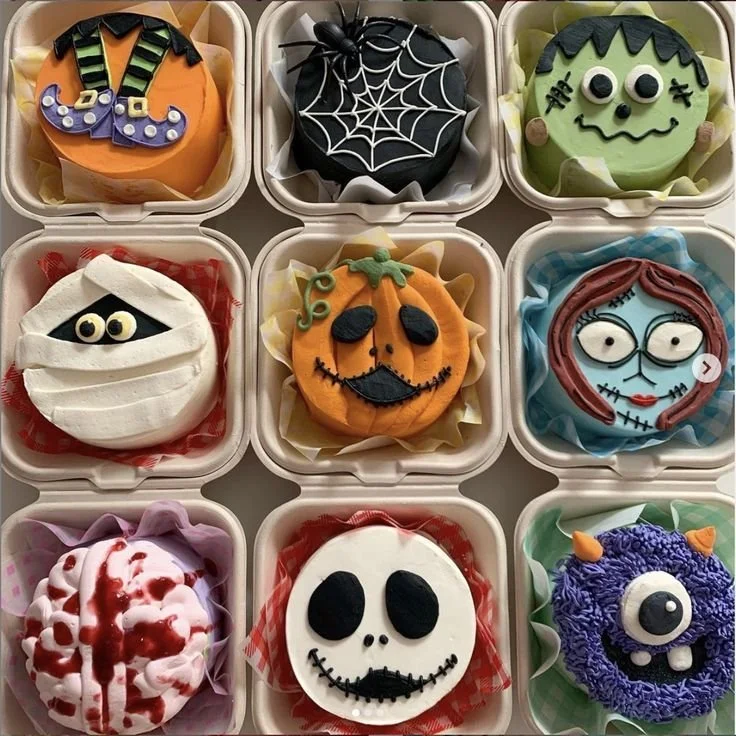 Delicious Halloween cakes decorated with spooky themes and festive designs