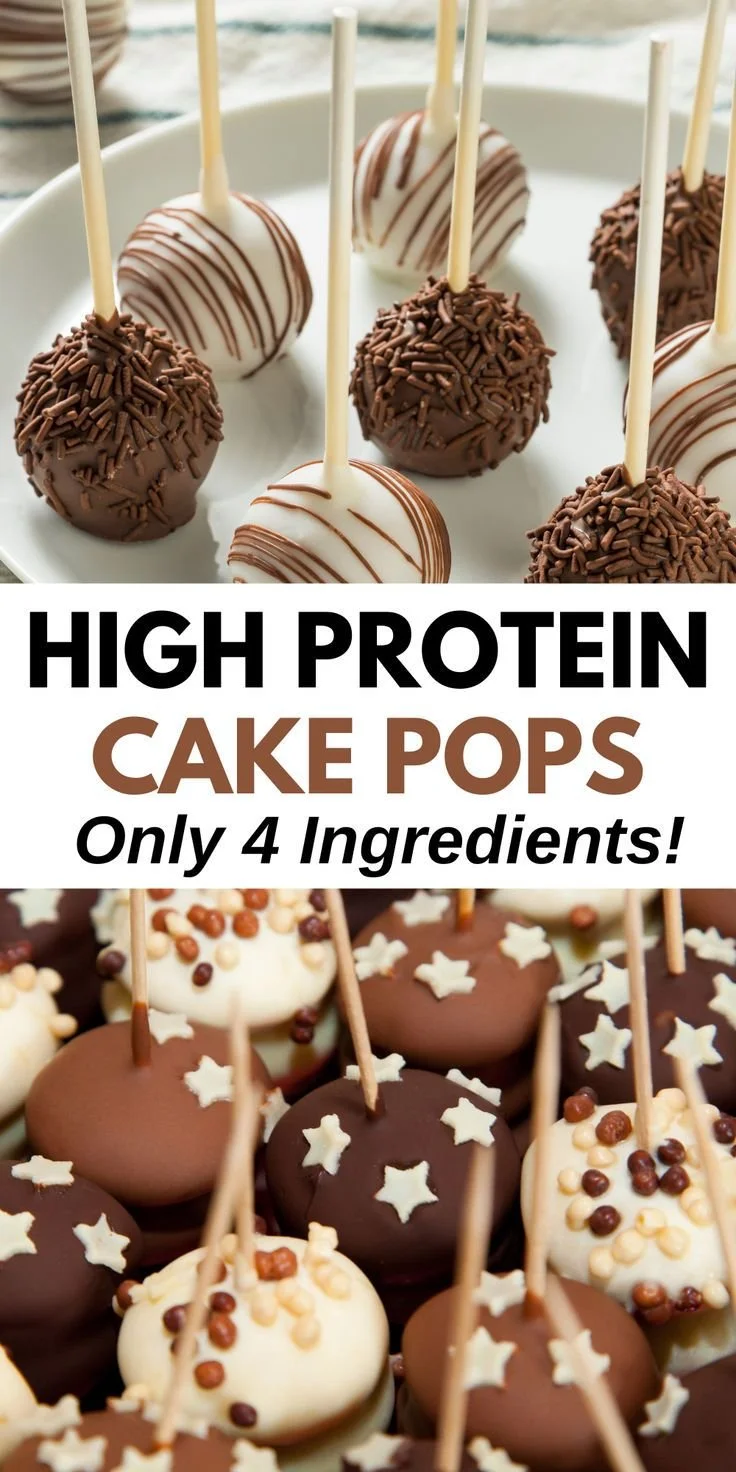 Low-sugar high protein cake pops for a healthy treat